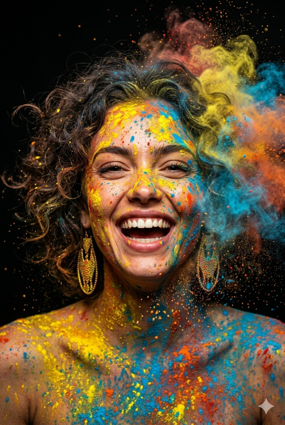 Explosion aus Farben