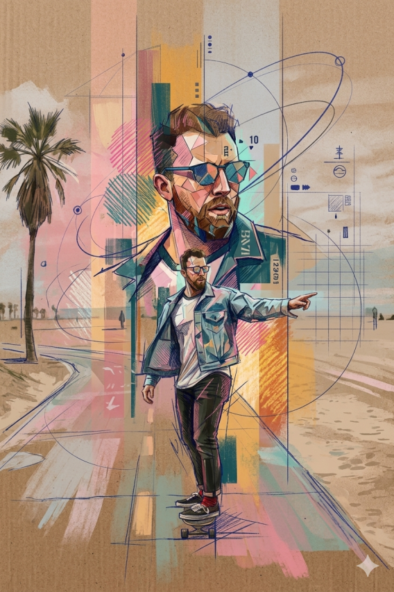 Abstrakte Portraitkunst