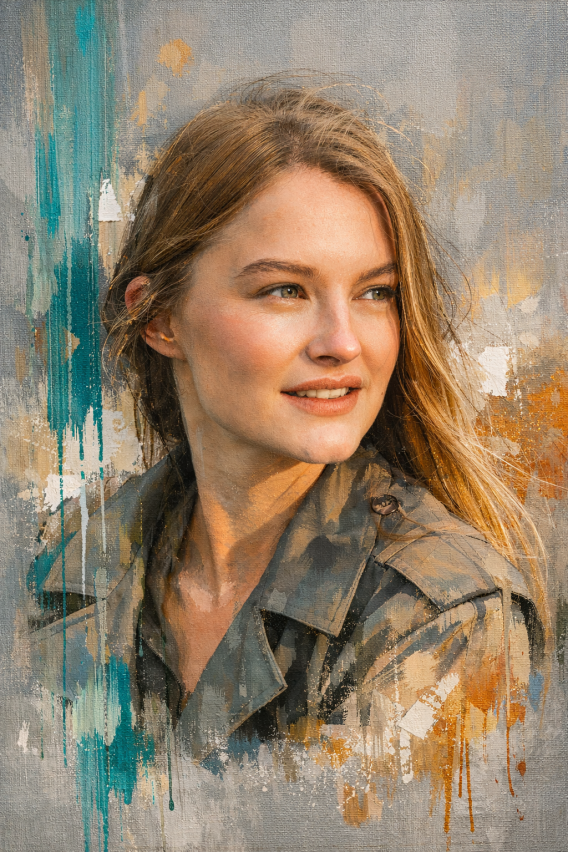 Fotorealismus trifft abstrakte Acrylkunst